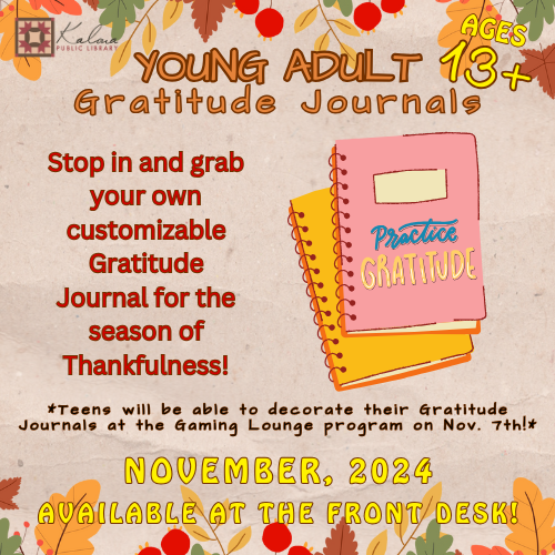 YA Gratitude Journals!