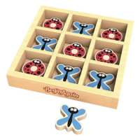 Ladybug Tic Tac Toe: Wooden